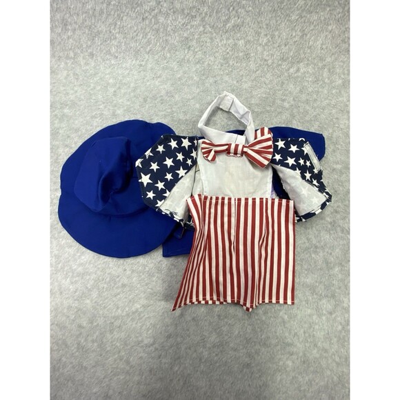 Bearwear Boy Patriotic Outfit July 4 Uncle Sam Costume Hat Independence  Day - Picture 6 of 9